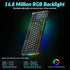 Solakaka Ki99pro 3‑Mode RGB Mechanical Keyboard,  Gray‑Blue