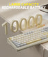 Solakaka Ki99pro 3‑Mode RGB Mechanical Keyboard,  Orange-White