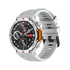 M-Rex4 Men Rugged GPS Smart Watch, 5ATM Waterproof Bluetooth Call Fitness Tracker Heart Rate Sleep Monitor，white