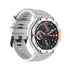 M-Rex4 Men Rugged GPS Smart Watch, 5ATM Waterproof Bluetooth Call Fitness Tracker Heart Rate Sleep Monitor，white