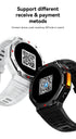 M-Rex4 Men Rugged GPS Smart Watch, 5ATM Waterproof Bluetooth Call Fitness Tracker Heart Rate Sleep Monitor，white