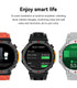 M-Rex4 Men Rugged GPS Smart Watch, 5ATM Waterproof Bluetooth Call Fitness Tracker Heart Rate Sleep Monitor，white