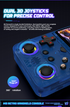 M9 Retro Handheld Game Console, 3.5-Inch Screen, RGB Joystick, White Case