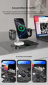 OC22 5-in-1 Wireless Charging Stand Multi Device Fast Charging Dock，white