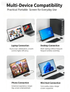 15.6" FHD 1080P Portable Monitor 240Hz 100% sRGB Wired USB-C HDMI External Travel Screen for Laptop Phone Game Consoles，black