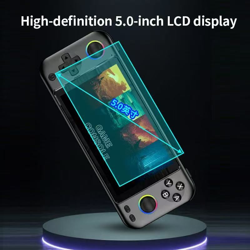 R900 Pocket Handheld Retro Game Console，black