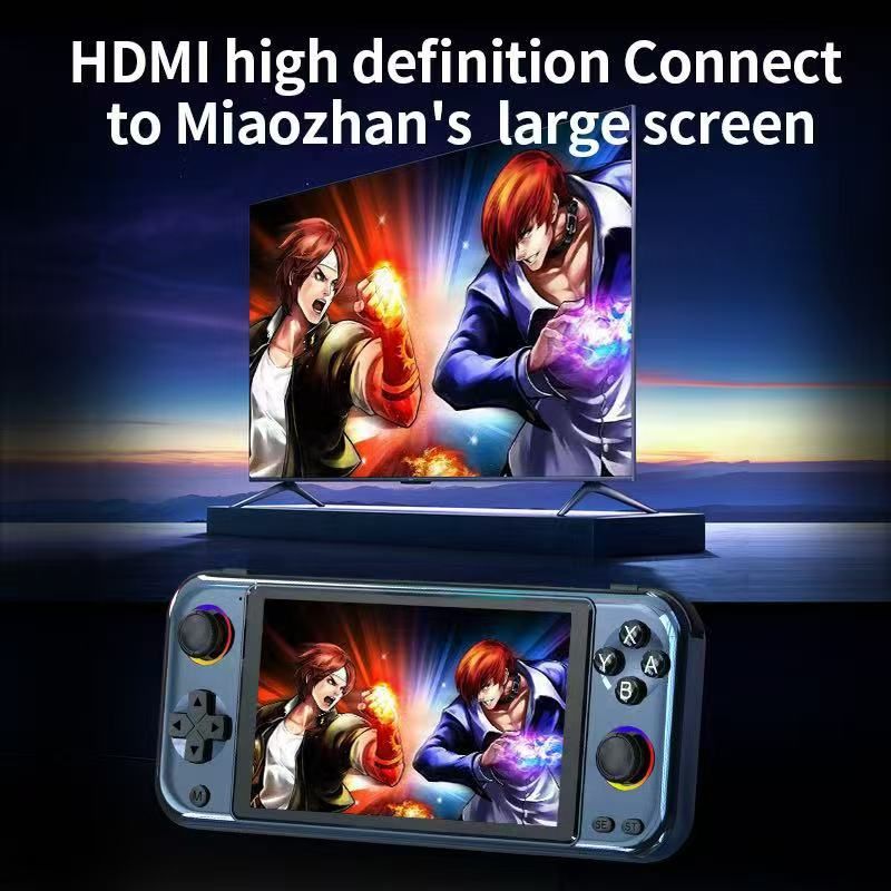 R900 Pocket Handheld Retro Game Console，black