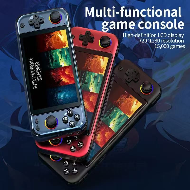 R900 Pocket Handheld Retro Game Console，blue