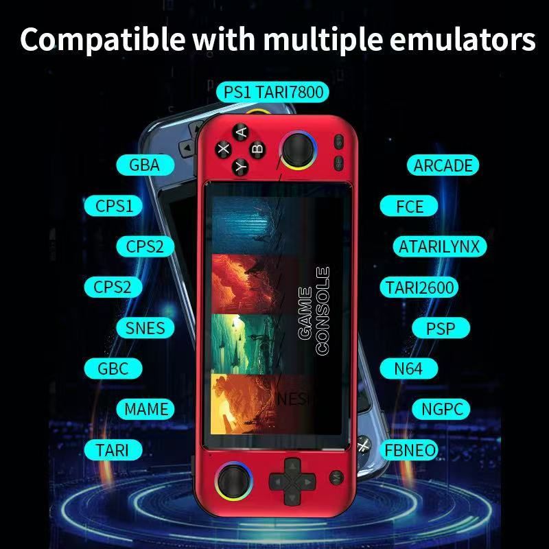 R900 Pocket Handheld Retro Game Console，blue