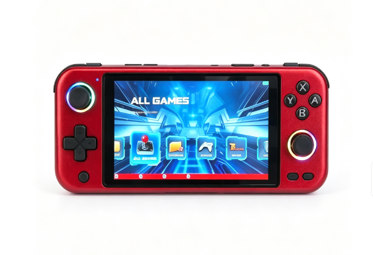 R900 Pocket Handheld Retro Game Console，red
