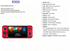 R900 Pocket Handheld Retro Game Console，red