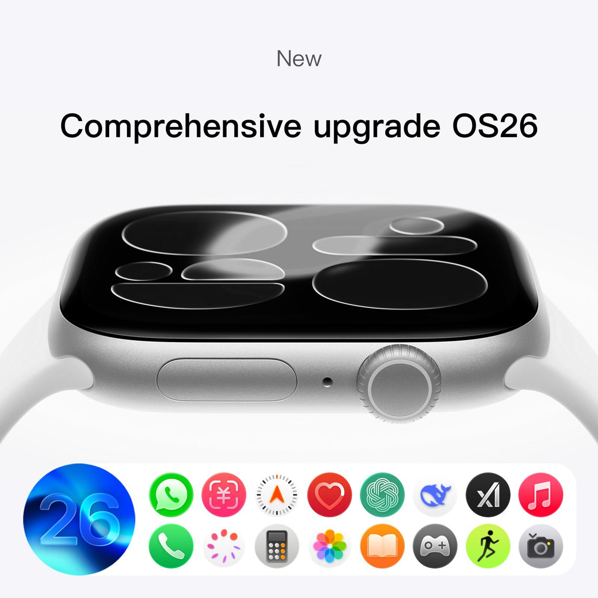 S11 Pro Smart Watch, Bluetooth Calling, Heart Rate & Sleep Monitor, Smartwatch for Men Women，Black