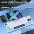 SOLAKAKA SK961 Tri-Mode Wireless RGB Backlit Mechanical Gaming Keyboard，white&blue