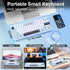 SOLAKAKA SK961 Tri-Mode Wireless RGB Backlit Mechanical Gaming Keyboard，white&blue