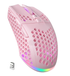 SOLAKAKA SM600 Honeycomb Shell Gaming Mouse Wireless,pink