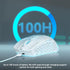 SOLAKAKA SM600 Honeycomb Shell Gaming Mouse Wireless,white