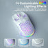 SOLAKAKA SM600 Honeycomb Shell Gaming Mouse Wireless,white