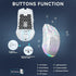 SOLAKAKA SM600 Honeycomb Shell Gaming Mouse Wireless,white