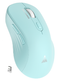 SM66 Dual Mode Wireless Gaming Mouse, Rechargeable RGB Ergonomic Mice with Adjustable DPI ,green