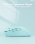 SM66 Dual Mode Wireless Gaming Mouse, Rechargeable RGB Ergonomic Mice with Adjustable DPI ,green