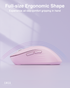 SM66 Dual Mode Wireless Gaming Mouse, Rechargeable RGB Ergonomic Mice with Adjustable DPI ,pink
