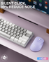 SM66 Dual Mode Wireless Gaming Mouse, Rechargeable RGB Ergonomic Mice with Adjustable DPI ,purple