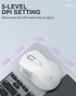 SM66 Dual Mode Wireless Gaming Mouse, Rechargeable RGB Ergonomic Mice with Adjustable DPI ,white