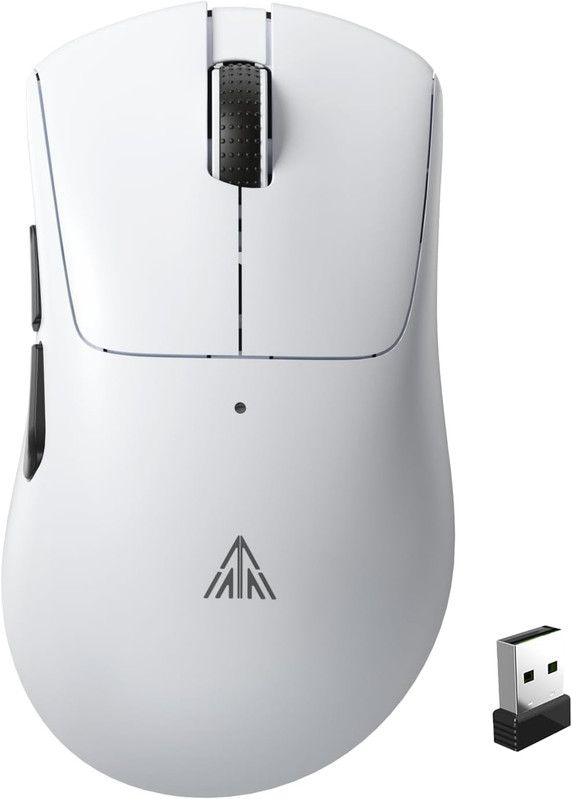 Tri‑Mode Wireless Gaming Mouse – 24000 DPI, 66g, PAW3311 Sensor, White