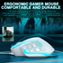 SM809 Wired Gaming Mouse，white