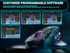 SM809pro Tri-Mode MM0 Wireless Gaming Mouse, Adjustable DPI RGB Backlight,black