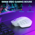 SM809pro Tri-Mode MM0 Wireless Gaming Mouse, Adjustable DPI RGB Backlight,white