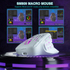 SM809pro Tri-Mode MM0 Wireless Gaming Mouse, Adjustable DPI RGB Backlight,white