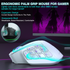 SM809pro Tri-Mode MM0 Wireless Gaming Mouse, Adjustable DPI RGB Backlight,white