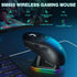 SOLAKAKA SM820 Wireless Gaming Mouse with RGB Charging Dock,24000 DPI Tri-Modes Wireless Mouse，black