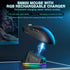 SOLAKAKA SM820 Wireless Gaming Mouse with RGB Charging Dock,24000 DPI Tri-Modes Wireless Mouse，black