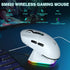 SOLAKAKA SM820 Wireless Gaming Mouse with RGB Charging Dock,24000 DPI Tri-Modes Wireless Mouse，white
