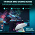SOLAKAKA SM820 Wireless Gaming Mouse with RGB Charging Dock,24000 DPI Tri-Modes Wireless Mouse，white