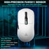 SOLAKAKA SM820 Wireless Gaming Mouse with RGB Charging Dock,24000 DPI Tri-Modes Wireless Mouse，white