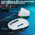 SOLAKAKA SM820 Wireless Gaming Mouse with RGB Charging Dock,24000 DPI Tri-Modes Wireless Mouse，white