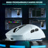 SOLAKAKA SM820 Wireless Gaming Mouse with RGB Charging Dock,24000 DPI Tri-Modes Wireless Mouse，white
