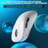 SOLAKAKA SM850 Ergonomic Tri-Mode Wireless RGB Gaming Mouse，white