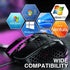 SOLAKAKA SM900 Wired Gaming Mouse with Honeycomb Shell，black
