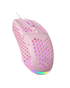 SOLAKAKA SM900 Wired Gaming Mouse with Honeycomb Shell，pink