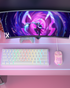 SOLAKAKA SM900 Wired Gaming Mouse with Honeycomb Shell，pink