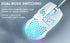 SOLAKAKA SM900 Wired Gaming Mouse with Honeycomb Shell，white