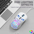SOLAKAKA SM901 Gaming Mouse,13800DPI RGB Mouse with Programmable Buttons,53g Lightweight Wired Mouses for Gamer,white