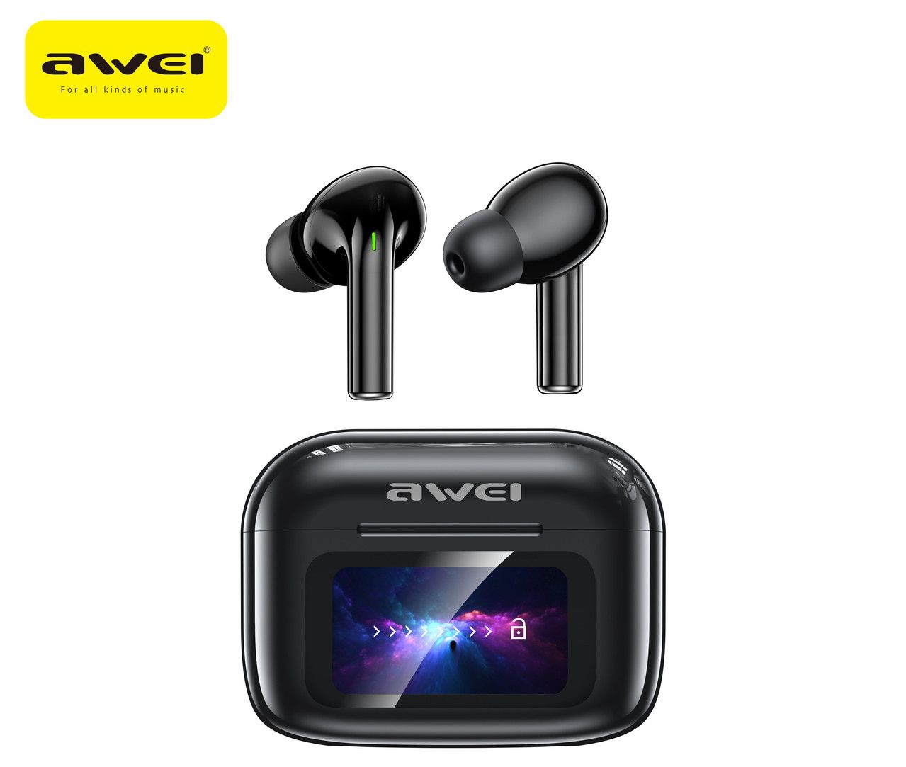 TP29 True Wireless Bluetooth Earbuds, Touch Control In Ear Headphones,black