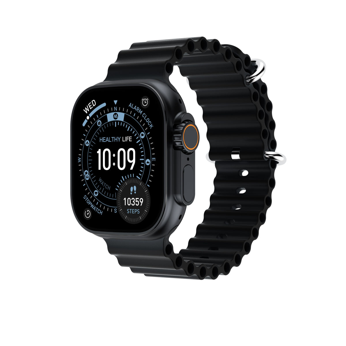 U4A Bluetooth Calling Smart Watch, Fitness Tracker, AI Voice Assistant, Black
