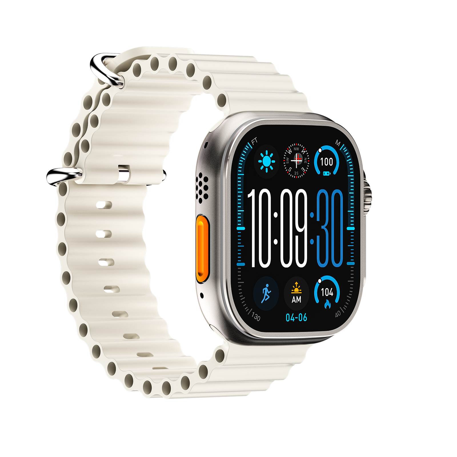 DT Ultra5pro Smart Watch, Full Touch Fitness Watch for Men Women，Silver