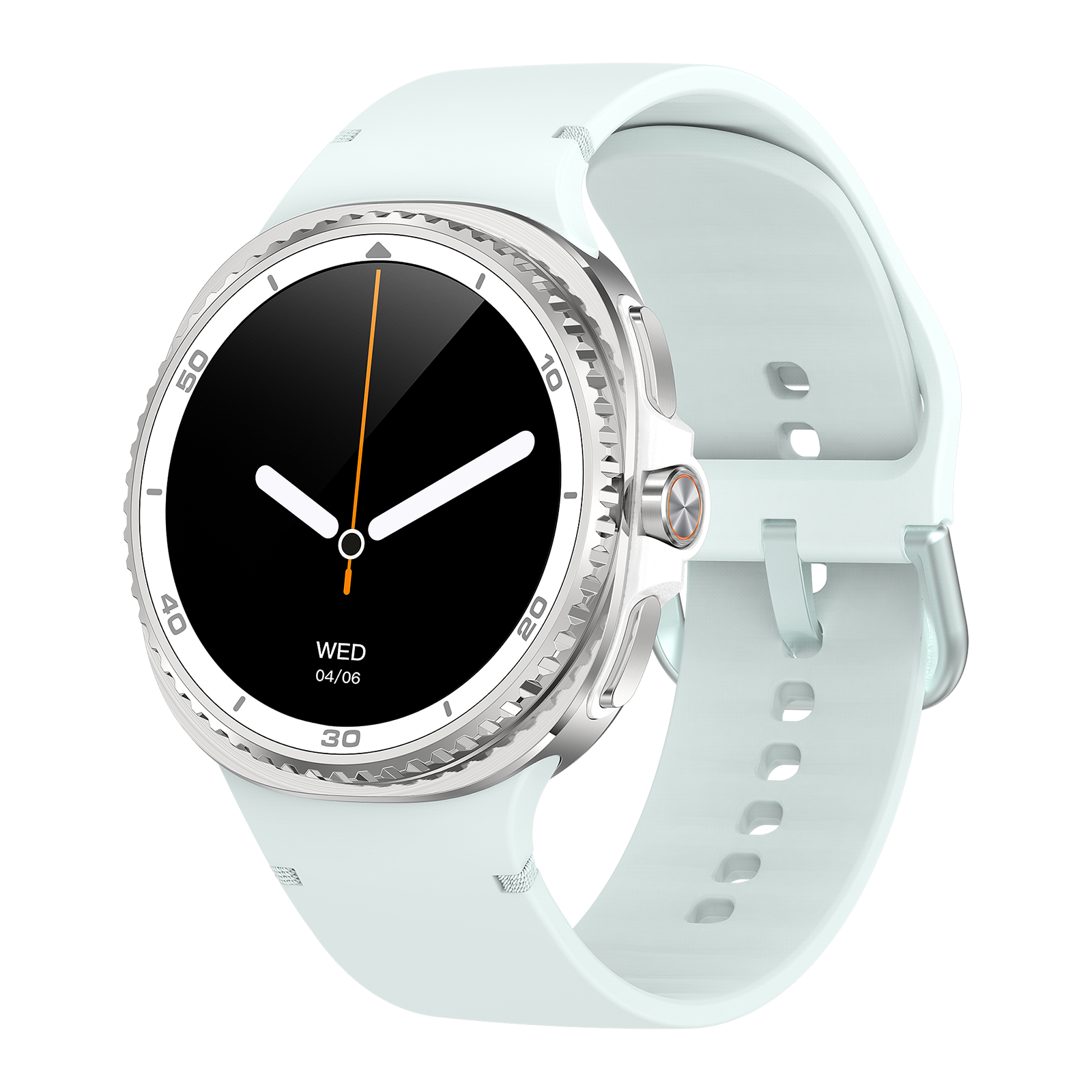 Watch8Classic-SU02 Smart Watch, Silicone Strap, Full Touch Screen, Green